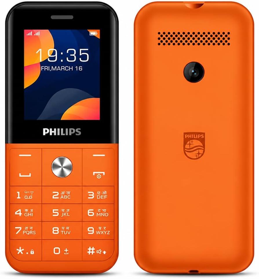 PHILIPS  E2102 Sleek & Stylish |Keypad Mobile with 1.77" Screen|1000 MAH Battery | 2030mm